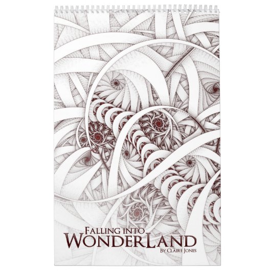 "Fallendes" gewundenes Fraktal Kalender (Titelbild)