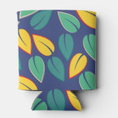 Fallendes Muster für grüne und gelbe Blätter Dosenkühler (Rückseite)