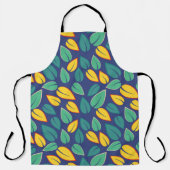 Fallendes Muster für grüne und gelbe Blätter Schürze (Vorderseite)