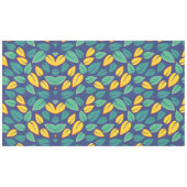 Fallendes Muster für grüne und gelbe Blätter Tischdecke (Vorderseite (Horizontal))