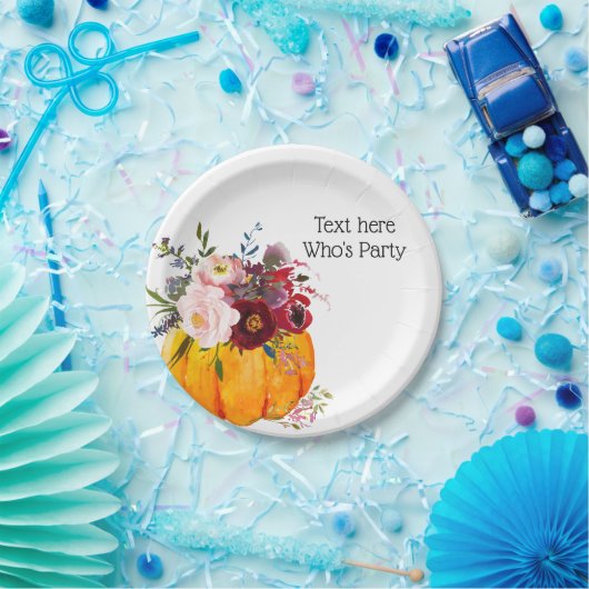 fallendes Party, Kürbis, Herbst, Fall Papierplatte Pappteller (Party)