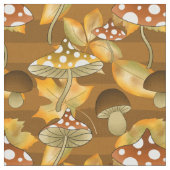 fallendes Pilzmuster Stoff (Nahaufnahme)