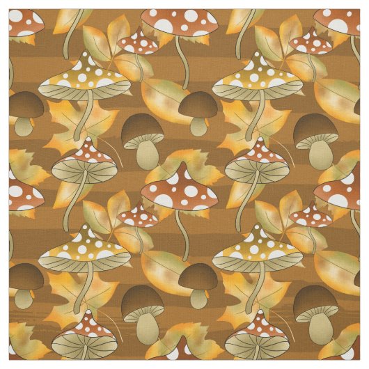 fallendes Pilzmuster Stoff (Muster)