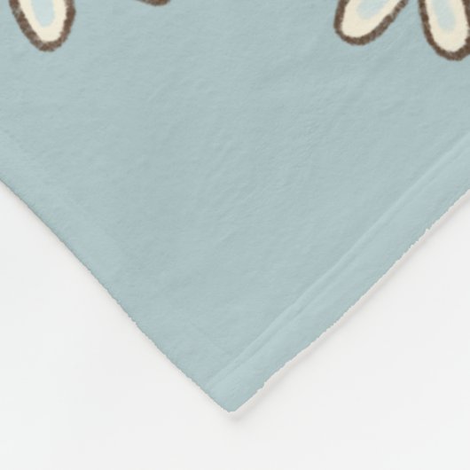 Fallendes Schneeflocken-Muster Fleecedecke (Ecke)