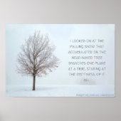 Fallendes Schneeplakat, Version 1 Poster (Vorne)