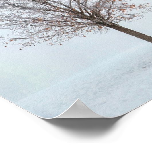 Fallendes Schneeplakat, Version 1 Poster (Ecke)