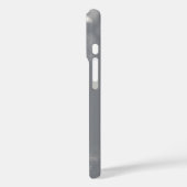 Fallendes silbernes Konfetti auf Grau Case-Mate iPhone Hülle (Rückseite / Links)