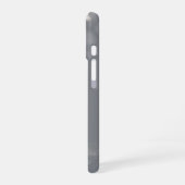 Fallendes silbernes Konfetti auf Grau iPhone 16 Hülle (Linke Seite)