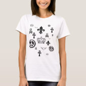 Fallendes Symbol-T-Shirt T-Shirt (Vorderseite)