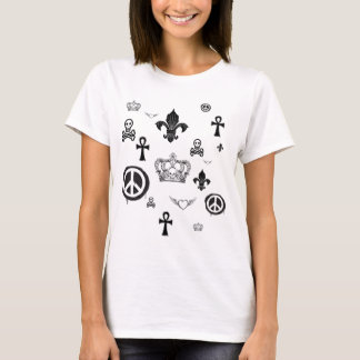 Fallendes Symbol-T-Shirt T-Shirt