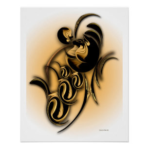 "Fallendes Thema aus dem autochthonen Kontext", Po Poster