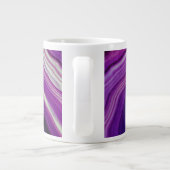 Fallene Wirbel-Violette Geode Jumbo-Tasse (Rückseite)
