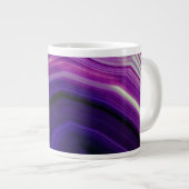 Fallene Wirbel-Violette Geode Jumbo-Tasse (Vorderseite Rechts)