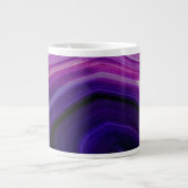 Fallene Wirbel-Violette Geode Jumbo-Tasse (Vorderseite)