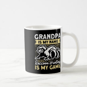 Fallenjagd Opa Coon Hunter Raccoon Jagen Kaffeetasse