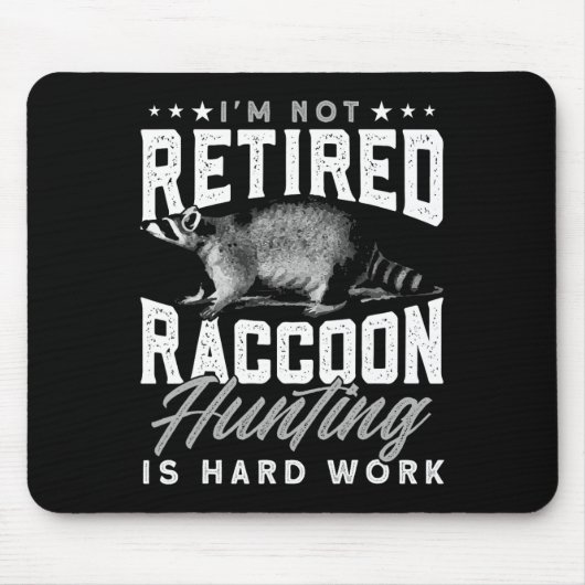 Fallenjagd Ruhende Coon Hunter Raccoon Jagd Mousepad (Vorne)