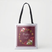 Fallernte Natur mit anpassbarem Text Tasche (Vorderseite)
