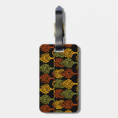 Fallfarben Gepäckanhänger (Rückseite vertikal)