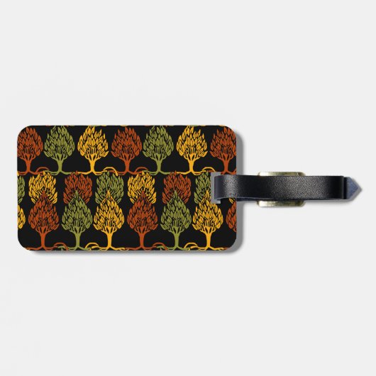 Fallfarben Gepäckanhänger (Rückseite horizontal)