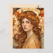 fallfee-künstlerisch postkarte (Vorne/Hinten)
