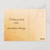 fallfee-künstlerisch postkarte (Rückseite)