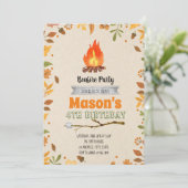 Fallfeuer-Party Einladung (Stehend Vorderseite)