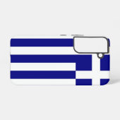 Fallflagge von Samsung Galaxy S22 in Griechenland Samsung Galaxy Hülle (Rückseite (Horizontal))