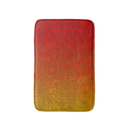 Fallflame-Glitzer-Gradient Badematte (Vorderseite Vertikal)