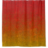 Fallflame-Glitzer-Gradient Duschvorhang (Vorderseite)