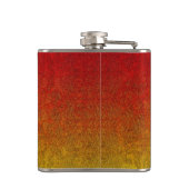 Fallflame-Glitzer-Gradient Flachmann (Rückseite)