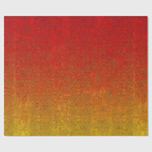 Fallflame-Glitzer-Gradient Geschenkpapier (Flach)