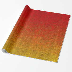 Fallflame-Glitzer-Gradient Geschenkpapier