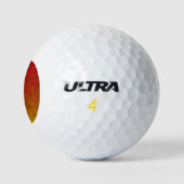 Fallflame-Glitzer-Gradient Golfball (Logo)