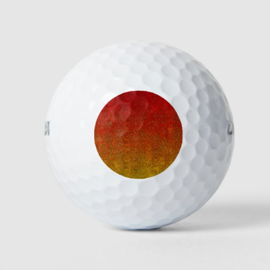 Fallflame-Glitzer-Gradient Golfball (Vorderseite)
