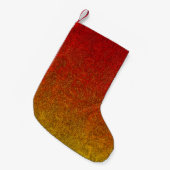 Fallflame-Glitzer-Gradient Kleiner Weihnachtsstrumpf (Vorderansicht (hängend))