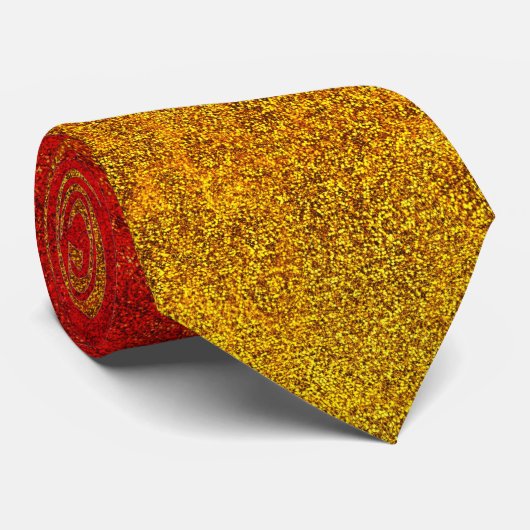 Fallflame-Glitzer-Gradient Krawatte (Gerollt)