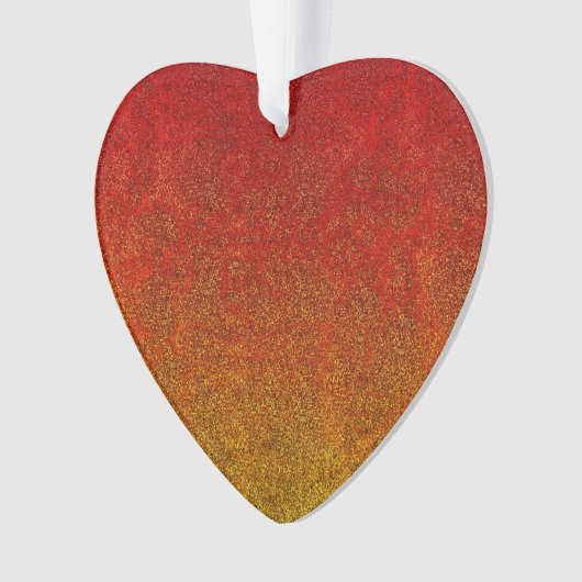Fallflame-Glitzer-Gradient Ornament (Vorderseite)