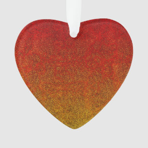 Fallflame-Glitzer-Gradient Ornament