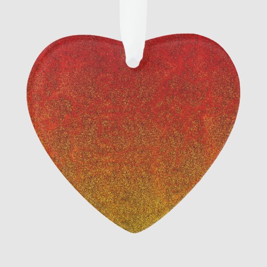 Fallflame-Glitzer-Gradient Ornament (Vorderseite)