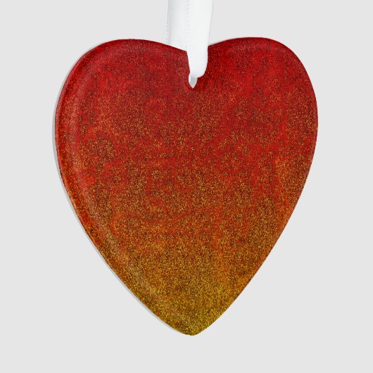 Fallflame-Glitzer-Gradient Ornament (Vorderseite)