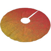 Fallflame-Glitzer-Gradient Polyester Weihnachtsbaumdecke (Schrägansicht)