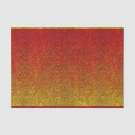 Fallflame-Glitzer-Gradient Seidenpapier (Vorderseite)
