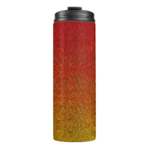 Fallflame-Glitzer-Gradient Thermosbecher