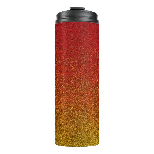 Fallflame-Glitzer-Gradient Thermosbecher (Vorderseite)