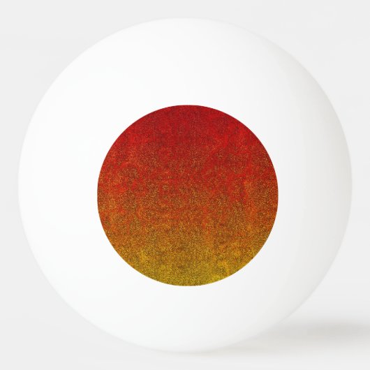 Fallflame-Glitzer-Gradient Tischtennisball (Vorderseite)