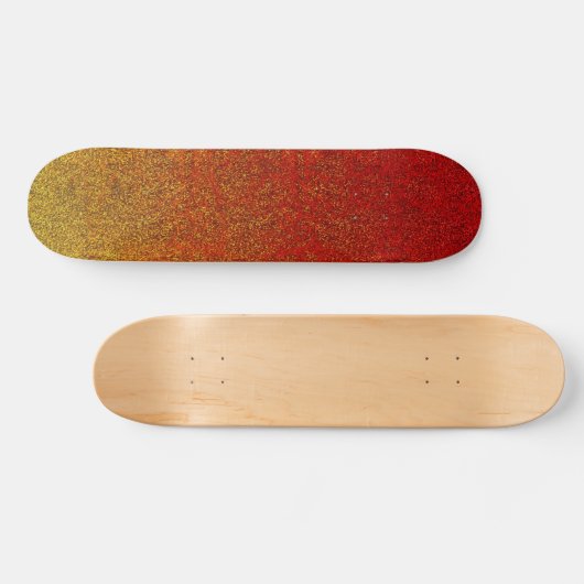 Fallflamme Glitzer-Gradient Skateboard (Horizontal)