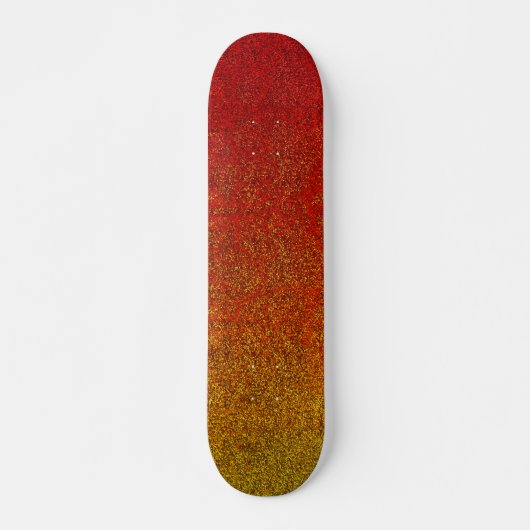Fallflamme Glitzer-Gradient Skateboard (Vorne)