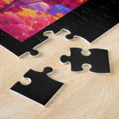 Fallfoliage psychedelische Kürbis gebrochene Kunst Puzzle (Seite)