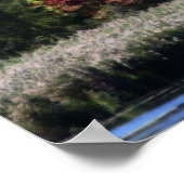 Fallfolien in einem Marsch-Orton-Spiegel-Abstrakt Poster (Ecke)