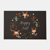 Fallfüchse mit benutzerdefinierbarem Text Fußmatte (Vorderseite)